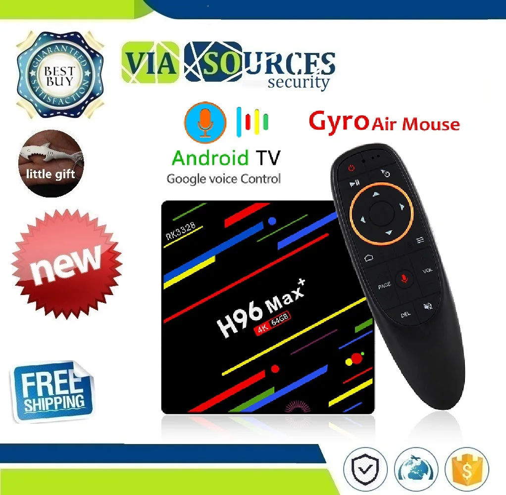 H96 MAX Plus TV Box Android 8.1 4GB 32GB 64GB Smart Set Top Box RK3328 Quad core 5G Wifi 4K H.265 Media Player H96 Pro H2 PK X96
H96 MAX Plus TV Box Android 8.1 4GB 32GB 64GB Smart Set Top Box RK3328 Quad core 5G Wifi 4K H.265 Media Player H96 Pro H2 PK X96