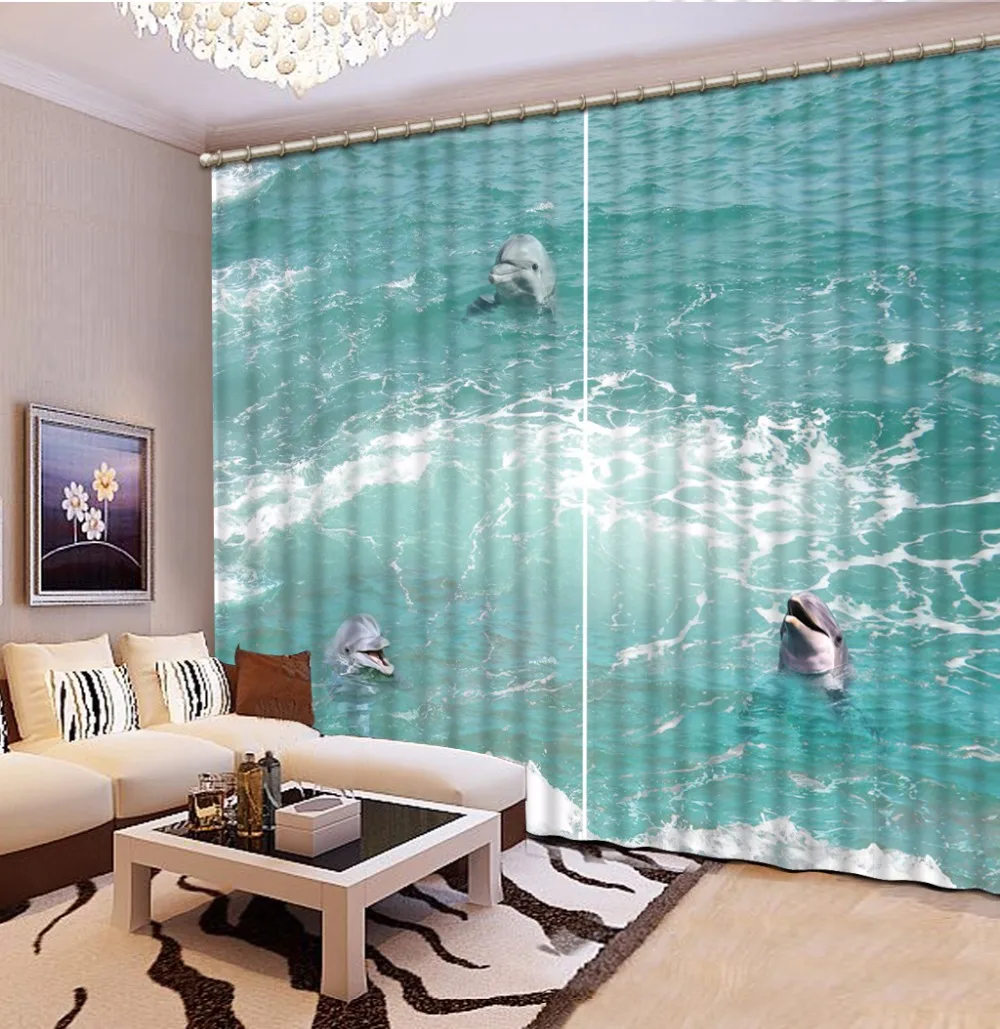 Fashion Customized 3D Curtain Waves Dolphins Curtain Bedroom Living Office Cortinas Blackout Bathroom Shower Curtain
Fashion Customized 3D Curtain Waves Dolphins Curtain Bedroom Living Office Cortinas Blackout Bathroom Shower Curtain