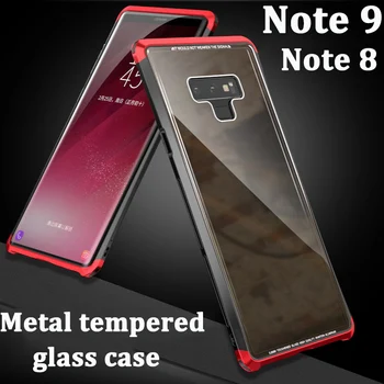 For Samsung galaxy Note8 Note9 case Metal Tempered Glass Plastic Back Cover Note 8 shell Aluminum Transparent cases For Note 9
For Samsung galaxy Note8 Note9 case Metal Tempered Glass Plastic Back Cover Note 8 shell Aluminum Transparent cases For Note 9