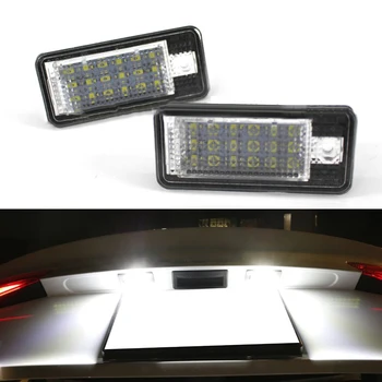 18 SMD White LED Car License Plate Lamps Assemblies for Audi A3 A4 B6 B7 A6 C6 A8 D3 Q7 Auto Warning Lights Free Shipping
18 SMD White LED Car License Plate Lamps Assemblies for Audi A3 A4 B6 B7 A6 C6 A8 D3 Q7 Auto Warning Lights Free Shipping