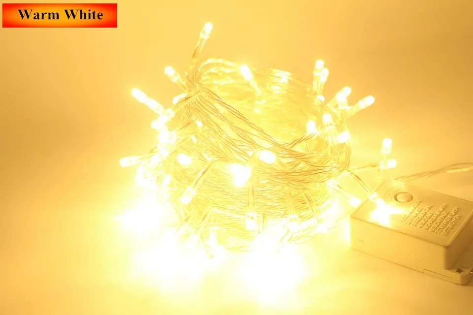 Guirlande lumineuse 100LED 10M noël/mariage/fête décoration lumières guirlande AC 110V 220V extérieur LED étanche lampe 9 couleurs LED Guirlande lumineuse 100LED 10M noël/mariage/fête décoration lumières guirlande AC 110V 220V extérieur LED étanche lampe 9 couleurs LED