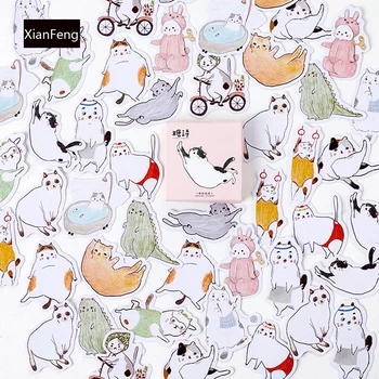45pcs/Pack Lovely Fat Cat Decorative Paper Stickers DIY Craft Phone Dairy Adhesive Stickers Student Supply Kids Gift
45pcs/Pack Lovely Fat Cat Decorative Paper Stickers DIY Craft Phone Dairy Adhesive Stickers Student Supply Kids Gift