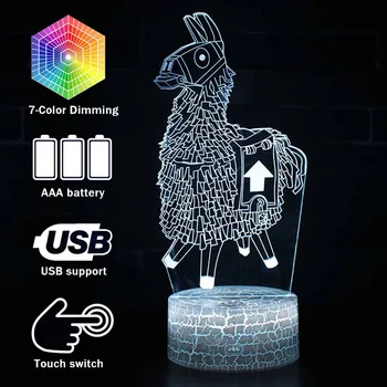 Fortress night 7 Colors Changing Table Projection Lamp USB battle royale Led Action Figure Alpaca light up Luminous toys
Fortress night 7 Colors Changing Table Projection Lamp USB battle royale Led Action Figure Alpaca light up Luminous toys