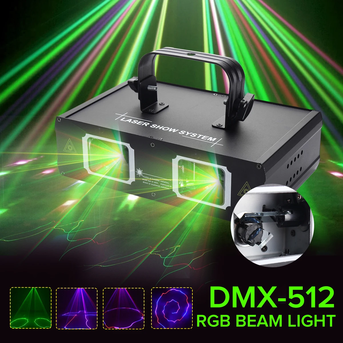 AC110-240V RGB Beam Laser Light Stage Lighting Effect 25 Pattern LED Stage Lighting DMX Projector DJ Party Disco Club Show Lamp
AC110-240V RGB Beam Laser Light Stage Lighting Effect 25 Pattern LED Stage Lighting DMX Projector DJ Party Disco Club Show Lamp