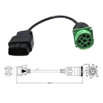 New 9pin to 16pin OBD 2 Tuck Cable 9 pin Female to 16 PIN Male Obd2 Extender Top Quality Auto Diagnostic Connetcor Tool
New 9pin to 16pin OBD 2 Tuck Cable 9 pin Female to 16 PIN Male Obd2 Extender Top Quality Auto Diagnostic Connetcor Tool