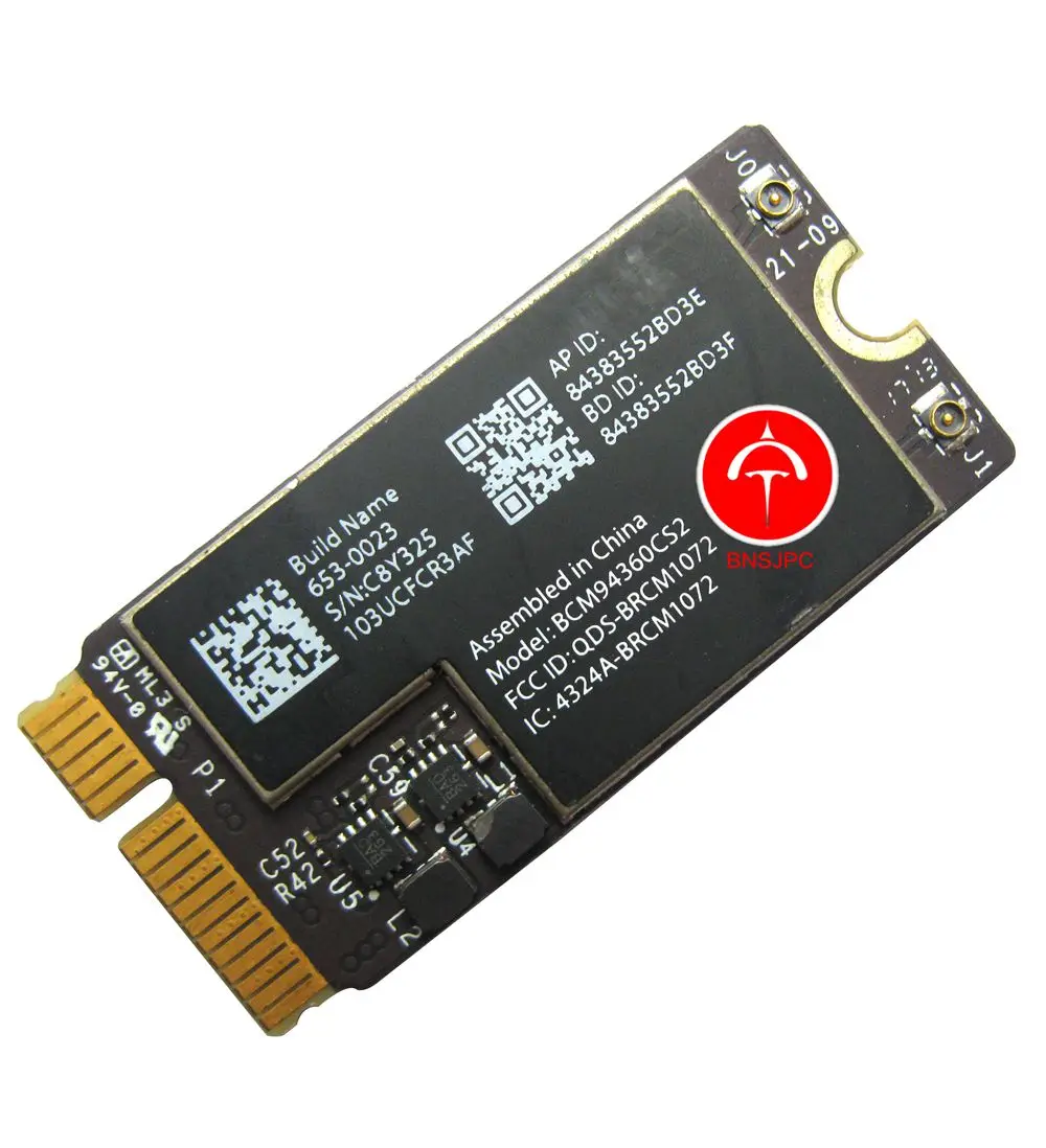 Сетевая карта для MacBook Air 13 дюймов A1466 Mid 2013 ранние 2015 BCM94360CS2 802.11AC|e card|card cardcard wifi |