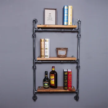 Find Joy Wooden Industrial Pipe Wall Shelves Creative Home Decoration Vintage Hanging Organizer Wood Storage Holders FJ040305
Find Joy Wooden Industrial Pipe Wall Shelves Creative Home Decoration Vintage Hanging Organizer Wood Storage Holders FJ040305