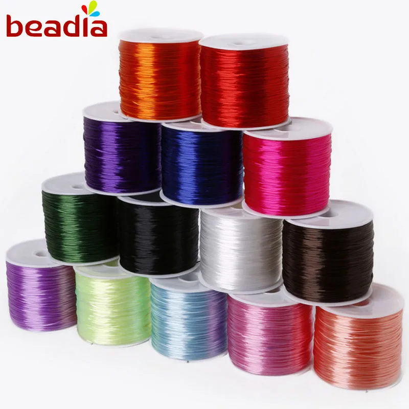 60M/Roll Dia 0.7mm Crystal Beading Line Stretch Elastic Beading Cord Wire String Thread Fit DIY Bracelet Jewelry Making Wire
60M/Roll Dia 0.7mm Crystal Beading Line Stretch Elastic Beading Cord Wire String Thread Fit DIY Bracelet Jewelry Making Wire
