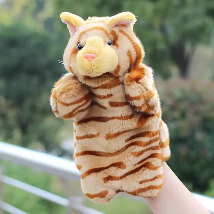 puppets toy large plush cat doll toys child birthday gift hand