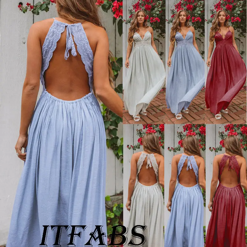 HIRIGIN Newest Women Lace Bohemian Boho Beach Dress Holiday High Waist Sleeveless sexy SUMMER Loose maxi Long Dresses
HIRIGIN Newest Women Lace Bohemian Boho Beach Dress Holiday High Waist Sleeveless sexy SUMMER Loose maxi Long Dresses