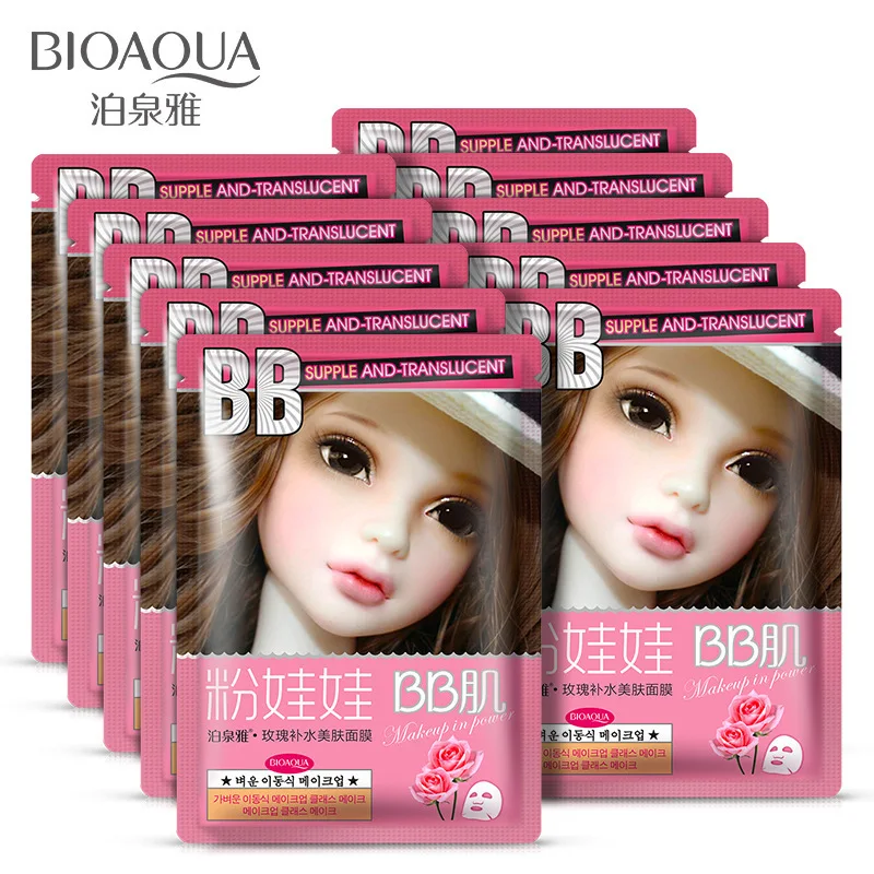BIOAQUA 1Pcs Rose Extract Skin Care Plant Facial Mask Moisturizing Oil Control Blackhead Remover Wrapped Mask Face Mask
BIOAQUA 1Pcs Rose Extract Skin Care Plant Facial Mask Moisturizing Oil Control Blackhead Remover Wrapped Mask Face Mask