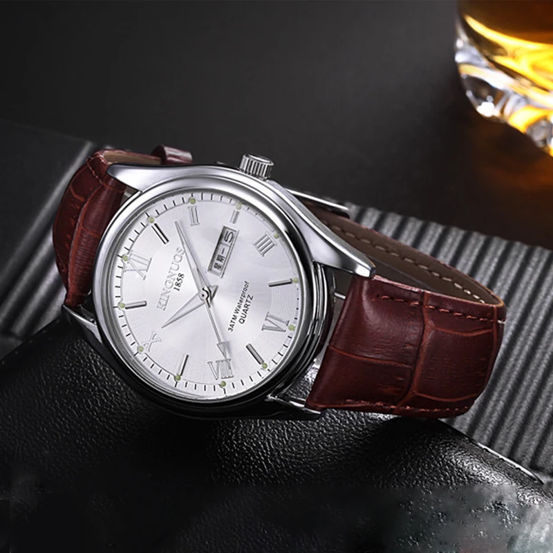 KINGNUOS Top Luxury Brand Men Sports Watches Mens Military Quartz Waterproof Watches Man Date Clock Leather Wrist Watch
KINGNUOS Top Luxury Brand Men Sports Watches Mens Military Quartz Waterproof Watches Man Date Clock Leather Wrist Watch