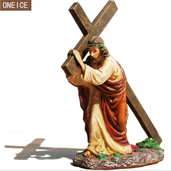 Creative Jesus Statue, Painted Resin Christ Jesus Cross Church Decoration, Home Decor Crafts 12cm Catholic Christian
Creative Jesus Statue, Painted Resin Christ Jesus Cross Church Decoration, Home Decor Crafts 12cm Catholic Christian