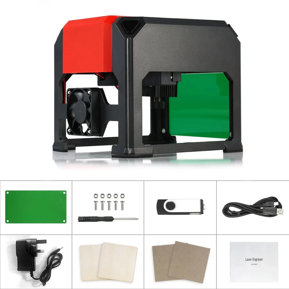 KKmoon 3000mW K5 DIY Mini USB Laser Engraving Machine Automatic CNC Wood Router Laser Engraver Printer Cutter Cutting Machine
KKmoon 3000mW K5 DIY Mini USB Laser Engraving Machine Automatic CNC Wood Router Laser Engraver Printer Cutter Cutting Machine