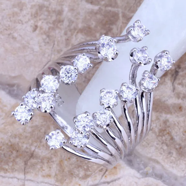 Gracious White CZ 925 Sterling Silver For Women Size 5 / 6 / 7 / 8 / 9 / 10 / 11 / 12 Fine Ring S0226
Gracious White CZ 925 Sterling Silver For Women Size 5 / 6 / 7 / 8 / 9 / 10 / 11 / 12 Fine Ring S0226