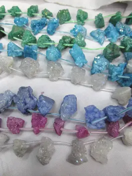Unique high quality 20pcs 18-25mm Druzy Titanium crystal Quartz Charm Beads nuggets freeform white green blue rose purple charm
Unique high quality 20pcs 18-25mm Druzy Titanium crystal Quartz Charm Beads nuggets freeform white green blue rose purple charm