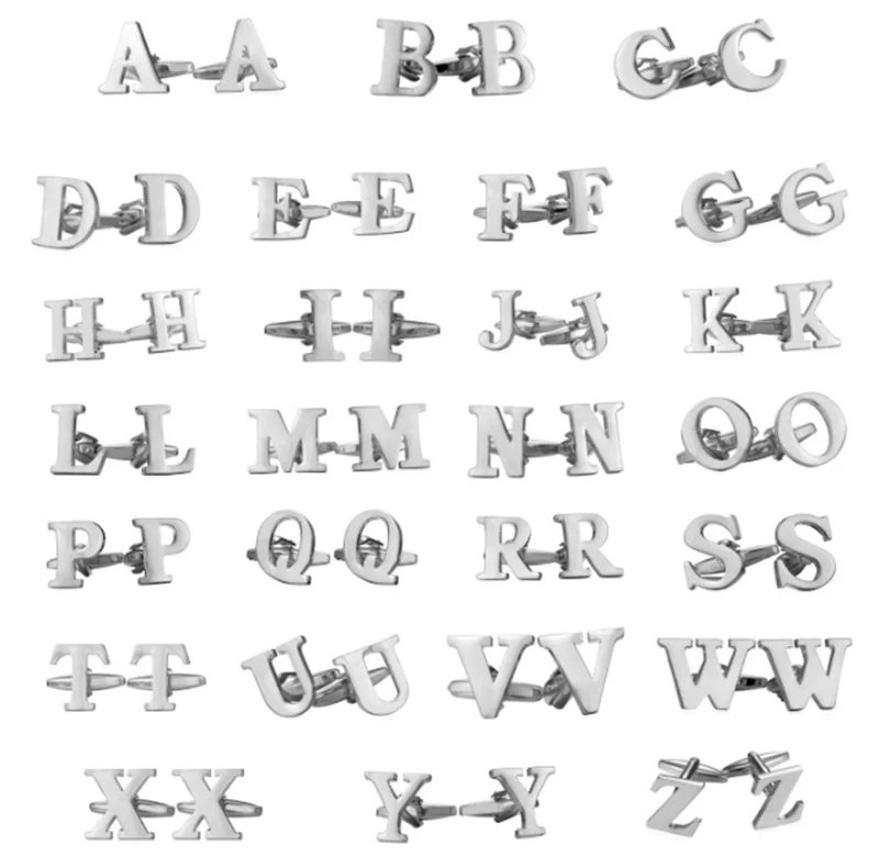 Detail Feedback Questions About Popular Letters Cufflinks Silver