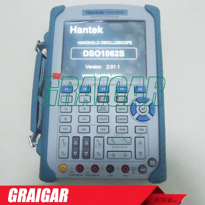 NEW DSO1062S Handheld Oscilloscope 1GSa/s 60MHz 2 Channels Isolated 5.6" LCD Digital Multimeter 2M Memory Hantek 640*480
NEW DSO1062S Handheld Oscilloscope 1GSa/s 60MHz 2 Channels Isolated 5.6" LCD Digital Multimeter 2M Memory Hantek 640*480