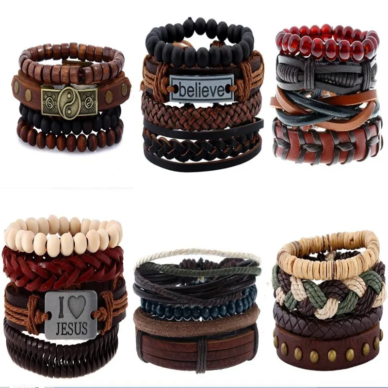 Vintage Leaf Gossip Yin Yang Feather Multilayer Leather Bracelet Men male Fashion Braided Handmade Rope Wrap Bracelets & Bangles
Vintage Leaf Gossip Yin Yang Feather Multilayer Leather Bracelet Men male Fashion Braided Handmade Rope Wrap Bracelets & Bangles