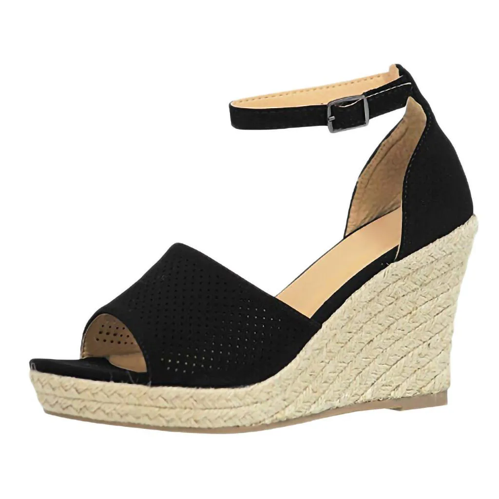 2019 Woman Summer Wedge Comfortable Sandals Fashion Buckle Women's Sandals Flock Fish Mouth High Heel Platform Open Toes Shoes
2019 Woman Summer Wedge Comfortable Sandals Fashion Buckle Women's Sandals Flock Fish Mouth High Heel Platform Open Toes Shoes