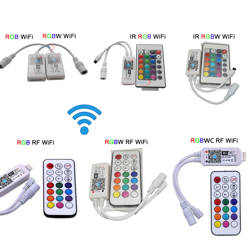 DC12-24V Wireless WIFI LED RGB / RGBW Controller RF Remote Control IOS/Android Smart Phone Wireless for RGBCW/RGBWW rgbLED Strip
DC12-24V Wireless WIFI LED RGB / RGBW Controller RF Remote Control IOS/Android Smart Phone Wireless for RGBCW/RGBWW rgbLED Strip