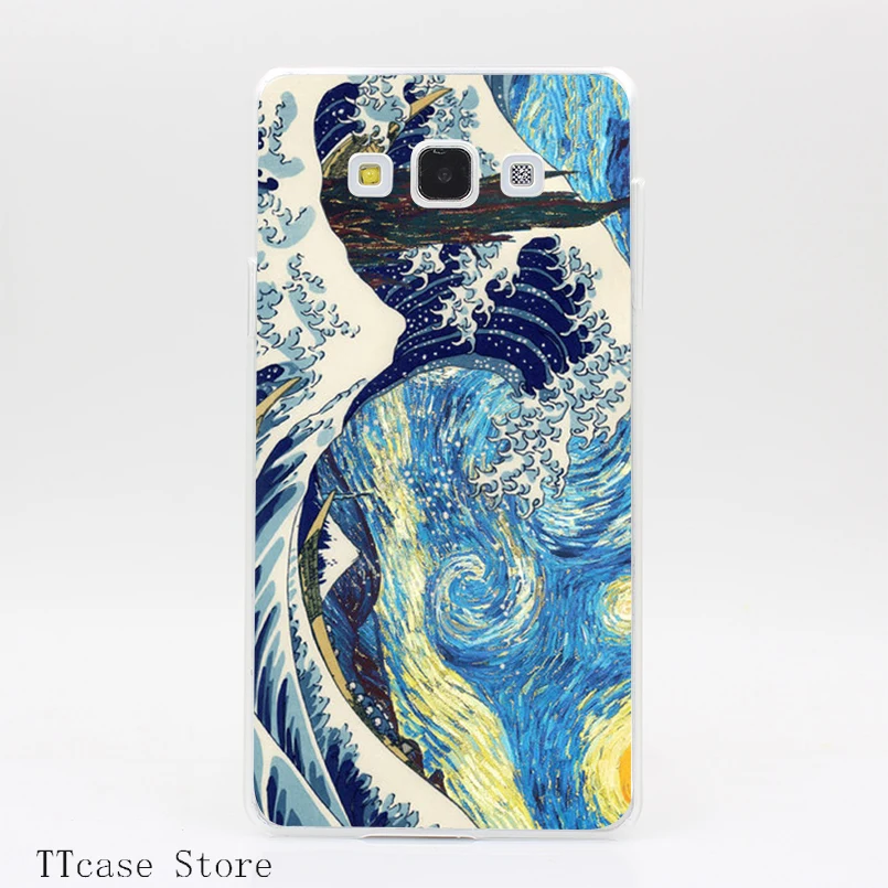 3555CA The Great Starry Wave Of Kanagawa Transparent Hard Cover font b Case b font for