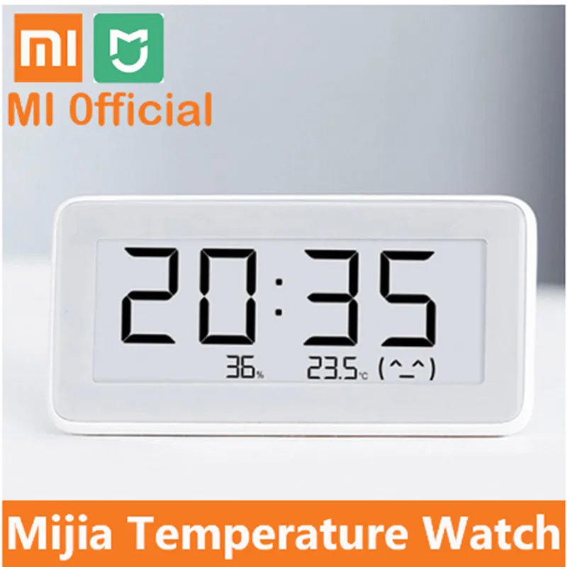 Original Xiaomi Mijia LCD Thermometer Alarm Electronic Sensor Screen Humidity Thermometer For Mihome APP Digital Watch
Original Xiaomi Mijia LCD Thermometer Alarm Electronic Sensor Screen Humidity Thermometer For Mihome APP Digital Watch
