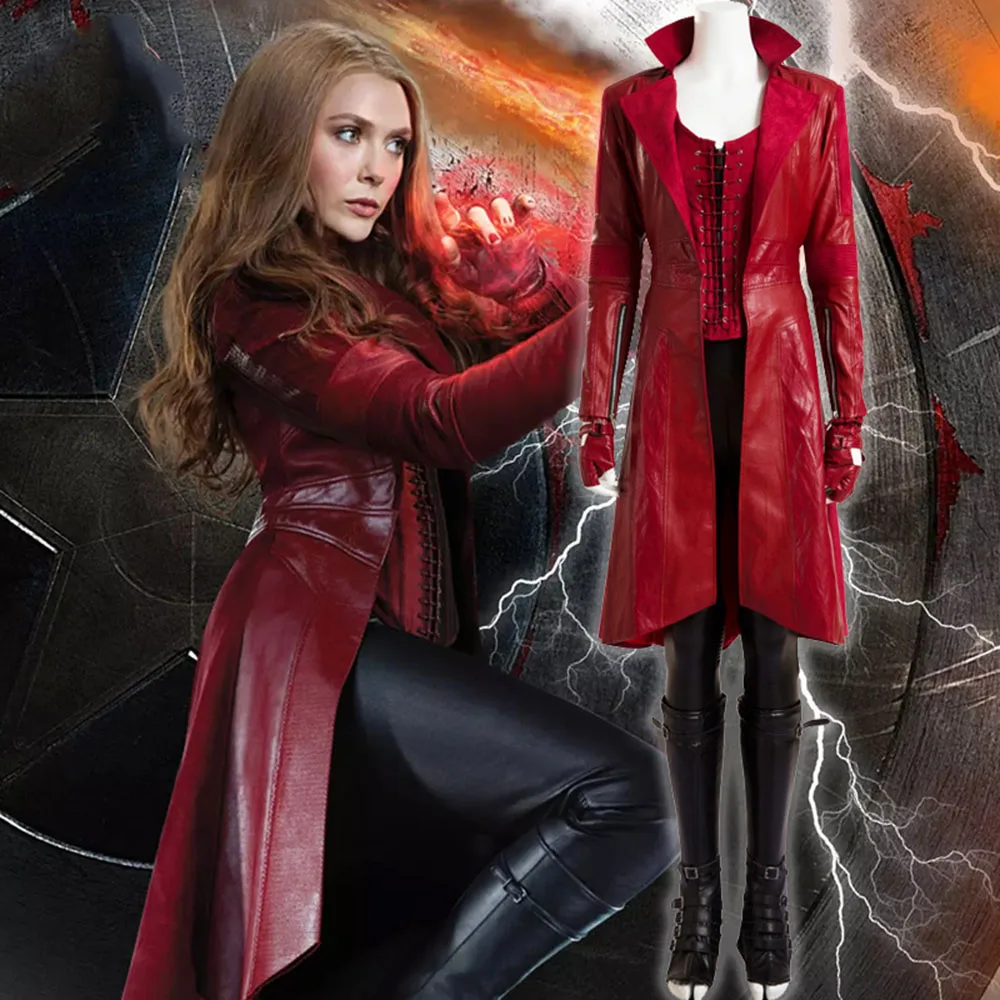 

Scarlet Witch Cosplay Wanda Maximoff Costume Avengers lnfinity War Captain America Civil War Halloween women Accessories