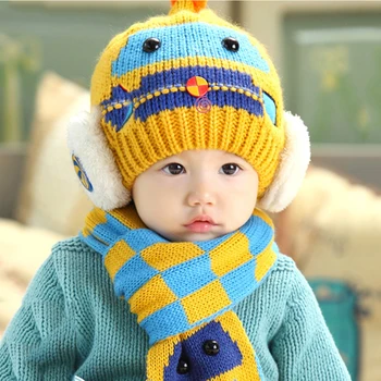2Pcs/lot Cotton Knitted Earflap Hat and Scarf Set Casual Kids Warm Skullies Beanies Warm Caps Baby Hats for Baby 6-48M
2Pcs/lot Cotton Knitted Earflap Hat and Scarf Set Casual Kids Warm Skullies Beanies Warm Caps Baby Hats for Baby 6-48M