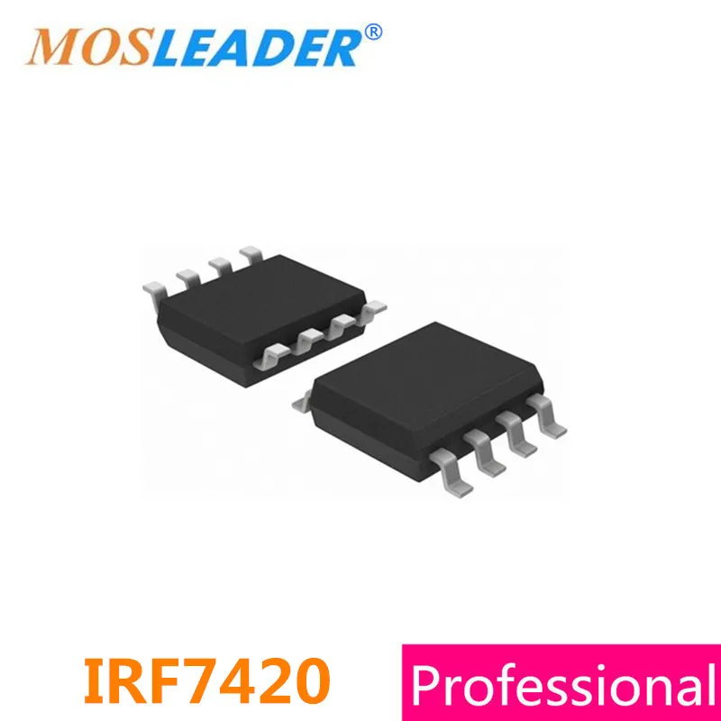 Mosleader IRF7420 SOP8 100PCS 1000PCS IRF7420PBF IRF7420TRPBF P-Channel Mosfet 12V 11.5A 7420 High quality
Mosleader IRF7420 SOP8 100PCS 1000PCS IRF7420PBF IRF7420TRPBF P-Channel Mosfet 12V 11.5A 7420 High quality