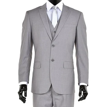 Light Gray Slim Fit Men Suits for Wedding Groom Tuxedos 3 Piece Male Suit Set Jacket Pants Vest New Fashion Clothes
Light Gray Slim Fit Men Suits for Wedding Groom Tuxedos 3 Piece Male Suit Set Jacket Pants Vest New Fashion Clothes