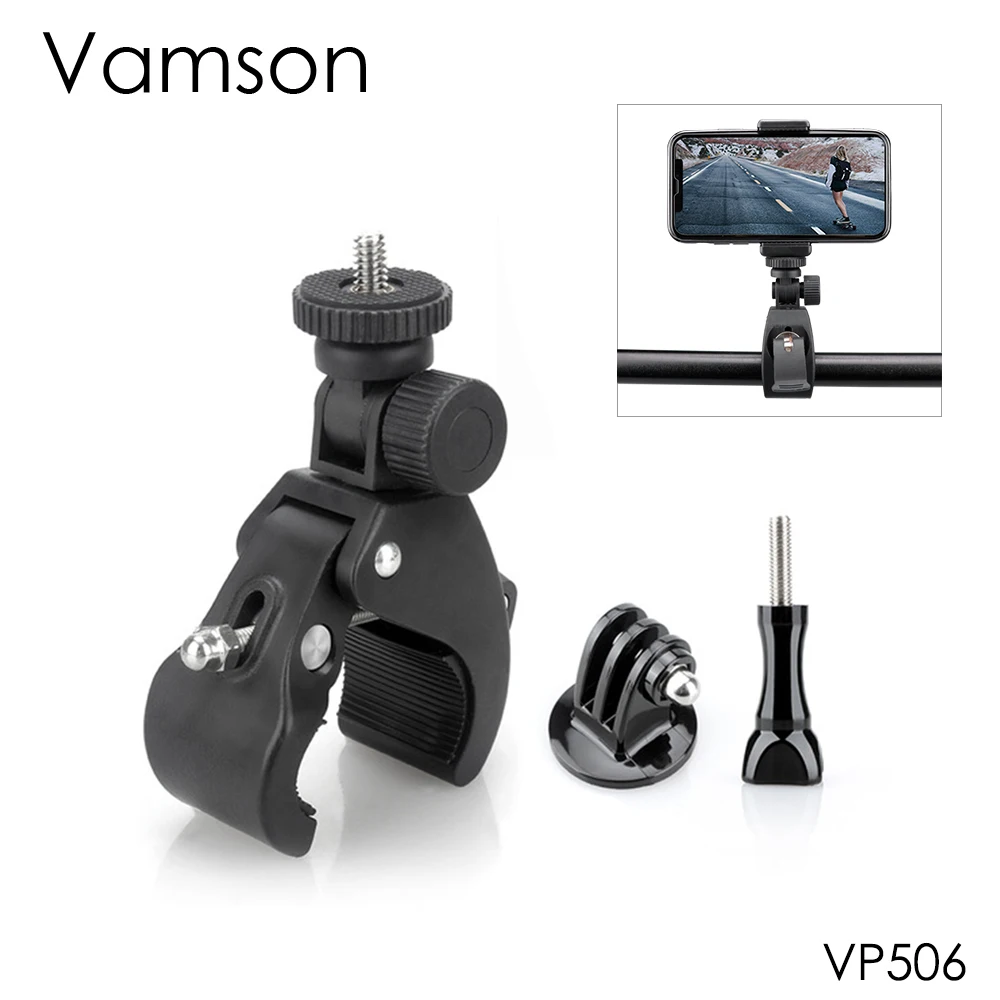 Vamson Motorcycle Bike Bicycle Handlebar Tripod Adapter bracket fro GoPro Hero 7Back/6/5 for DJI OSMO Action for Xiaomi yi-VP506
Vamson Motorcycle Bike Bicycle Handlebar Tripod Adapter bracket fro GoPro Hero 7Back/6/5 for DJI OSMO Action for Xiaomi yi-VP506