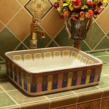 Chinese Washbasin Bathroom basin sink bowl Color Washbasin Rectangular Art Basin oval ceramic wash basin bathroom sink
Chinese Washbasin Bathroom basin sink bowl Color Washbasin Rectangular Art Basin oval ceramic wash basin bathroom sink