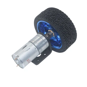 DC 6V 12V 24V Encoder Motor Gear 4mm Shaft With Mounting Bracket Coupling 65mm Wheel 12-620 RPM for Car Model Motor
DC 6V 12V 24V Encoder Motor Gear 4mm Shaft With Mounting Bracket Coupling 65mm Wheel 12-620 RPM for Car Model Motor