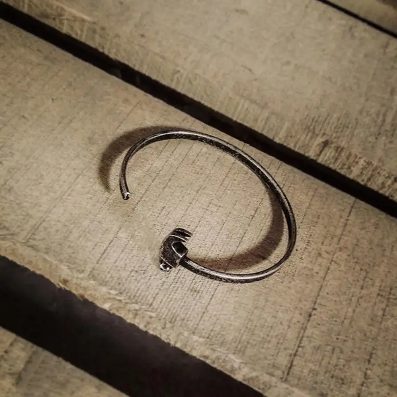 Vintage Stainless Steel Bracelet Men Punk Hip Hop Tool Shape Hammer Cuff Bangles Bracelets Women Couple pulseiras masculina | Украшения и