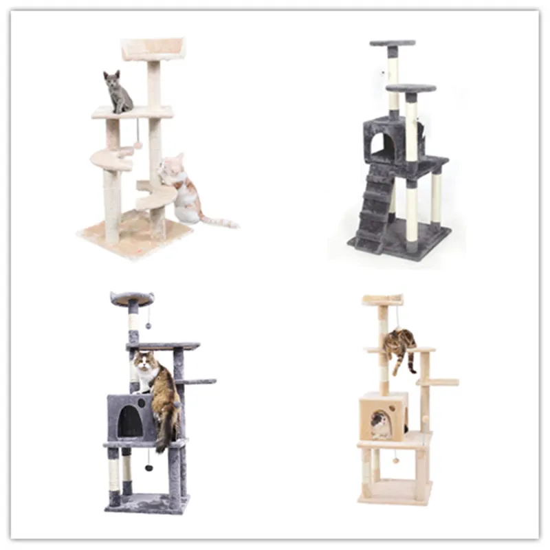 RU Domestic Delivery Cat Tree Tower Furniture Kitten Playhouse Sisal Covered Scratching Posts Perches Platforms Ladders
RU Domestic Delivery Cat Tree Tower Furniture Kitten Playhouse Sisal Covered Scratching Posts Perches Platforms Ladders