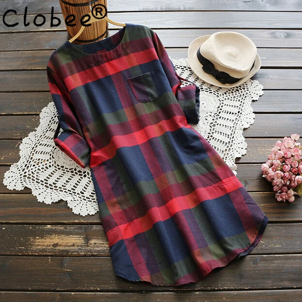 Fashion pocket spell color plaid Elegant long sleeve mori girl dress mori girl 2019 summer vintage office Vestidos de Festa
Fashion pocket spell color plaid Elegant long sleeve mori girl dress mori girl 2019 summer vintage office Vestidos de Festa