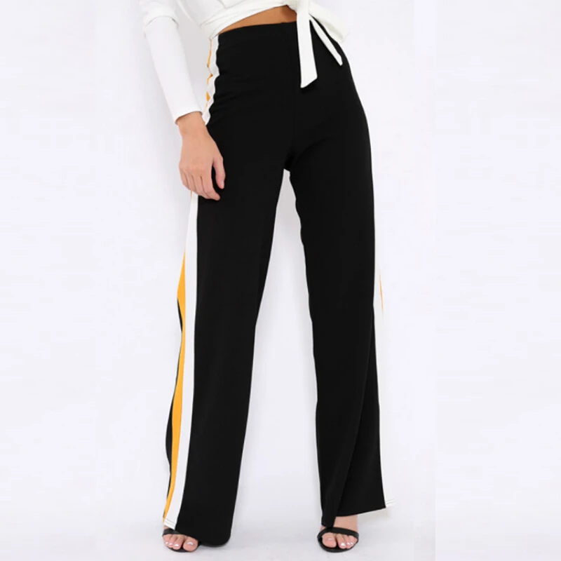 2018 Autumn Wide Leg Pants Women High Waist Striped Loose Palazoo Pant Elastic Waist Casual Long Trousers For Women
2018 Autumn Wide Leg Pants Women High Waist Striped Loose Palazoo Pant Elastic Waist Casual Long Trousers For Women