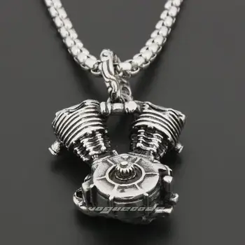 Heavy Rumble Motorcycle Engine Pendant 316L Stainless Steel Mens Biker Rock Punk Style 6T005 Steel Necklace 24 inches
Heavy Rumble Motorcycle Engine Pendant 316L Stainless Steel Mens Biker Rock Punk Style 6T005 Steel Necklace 24 inches