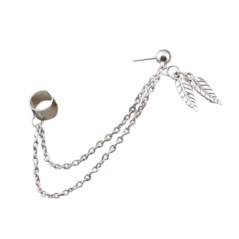TS#50 Punk Personality Clip Tassel leaf Charm Metal Ear Clip Stud Earring Free Shipping
TS#50 Punk Personality Clip Tassel leaf Charm Metal Ear Clip Stud Earring Free Shipping