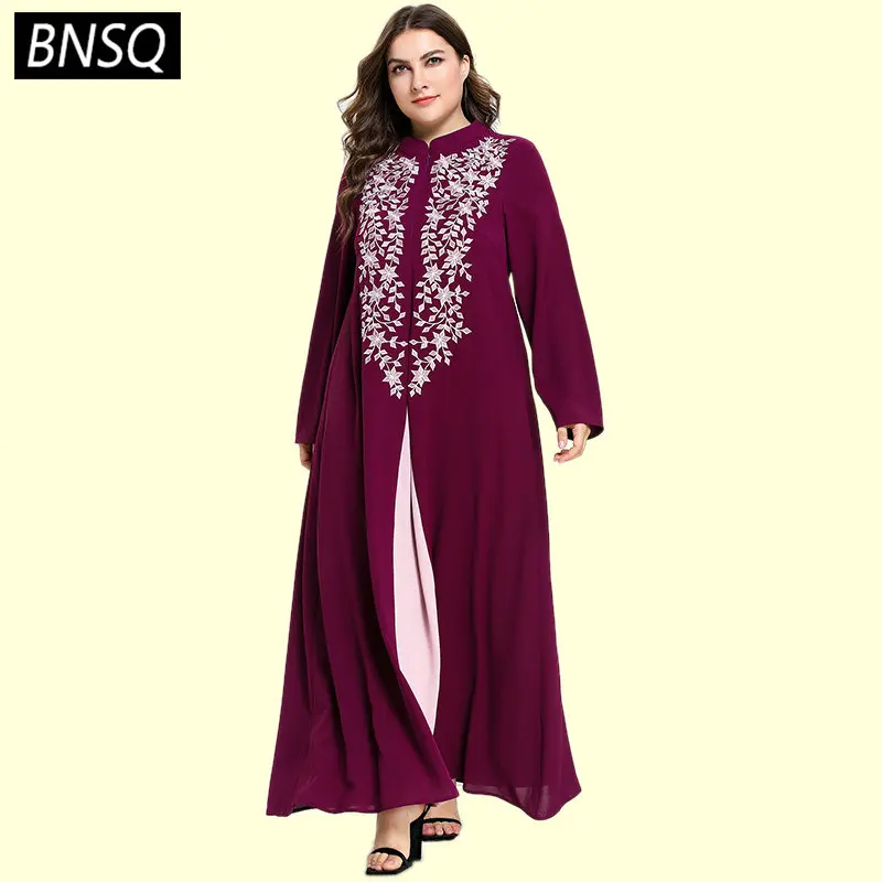 BNSQ Plus Size Women Long Dress Delicate Floral Embroidery Maxi Dresses Vintage Ethnic Stand Collar Long Sleeve Arabian Clothes
BNSQ Plus Size Women Long Dress Delicate Floral Embroidery Maxi Dresses Vintage Ethnic Stand Collar Long Sleeve Arabian Clothes