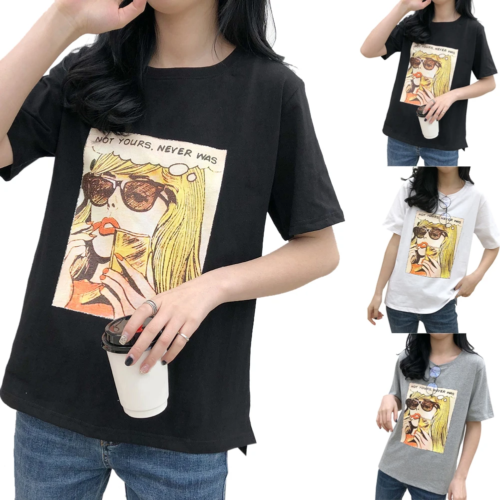 Tshirt Summer Women T-shirt Clothing Print Punk Rock Fashion Tees European T Shirt Girls Print T-shirt
Tshirt Summer Women T-shirt Clothing Print Punk Rock Fashion Tees European T Shirt Girls Print T-shirt