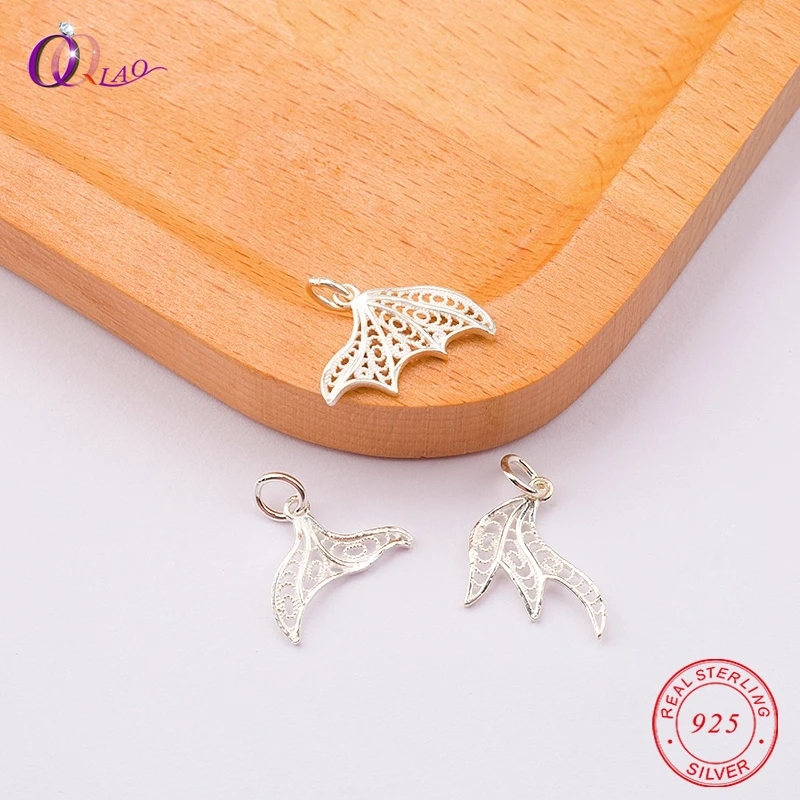 One piece 925 sterling silver cute Mermaid tail pendant fish tail pendant for women Silver Jewelry Necklace bracelet accessories
One piece 925 sterling silver cute Mermaid tail pendant fish tail pendant for women Silver Jewelry Necklace bracelet accessories