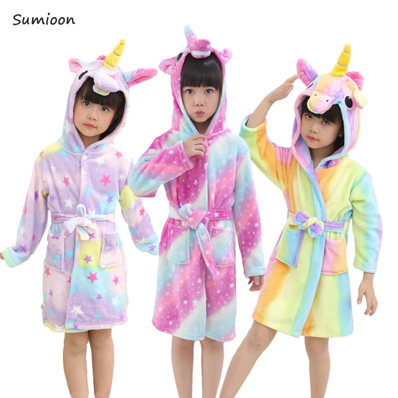 Kigurumi Children's Dressing Gown Animal Unicorn Bathrobe Baby Bathing Suit Boys Girls Hooded Robe Flannel Sleepwear Nightgown
Kigurumi Children's Dressing Gown Animal Unicorn Bathrobe Baby Bathing Suit Boys Girls Hooded Robe Flannel Sleepwear Nightgown