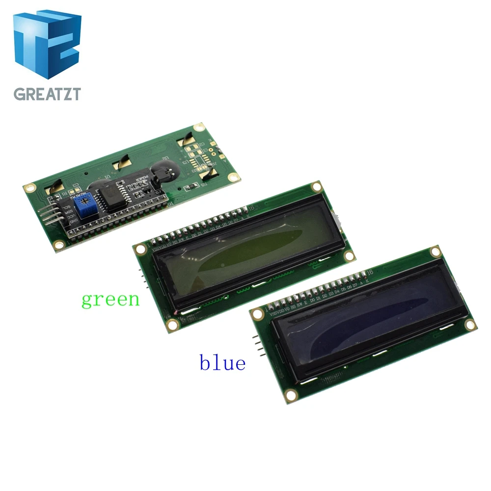 LCD1602+I2C LCD 1602 module Blue green screen IIC/I2C for GREATZT LCD1602 Adapter plate
LCD1602+I2C LCD 1602 module Blue green screen IIC/I2C for GREATZT LCD1602 Adapter plate