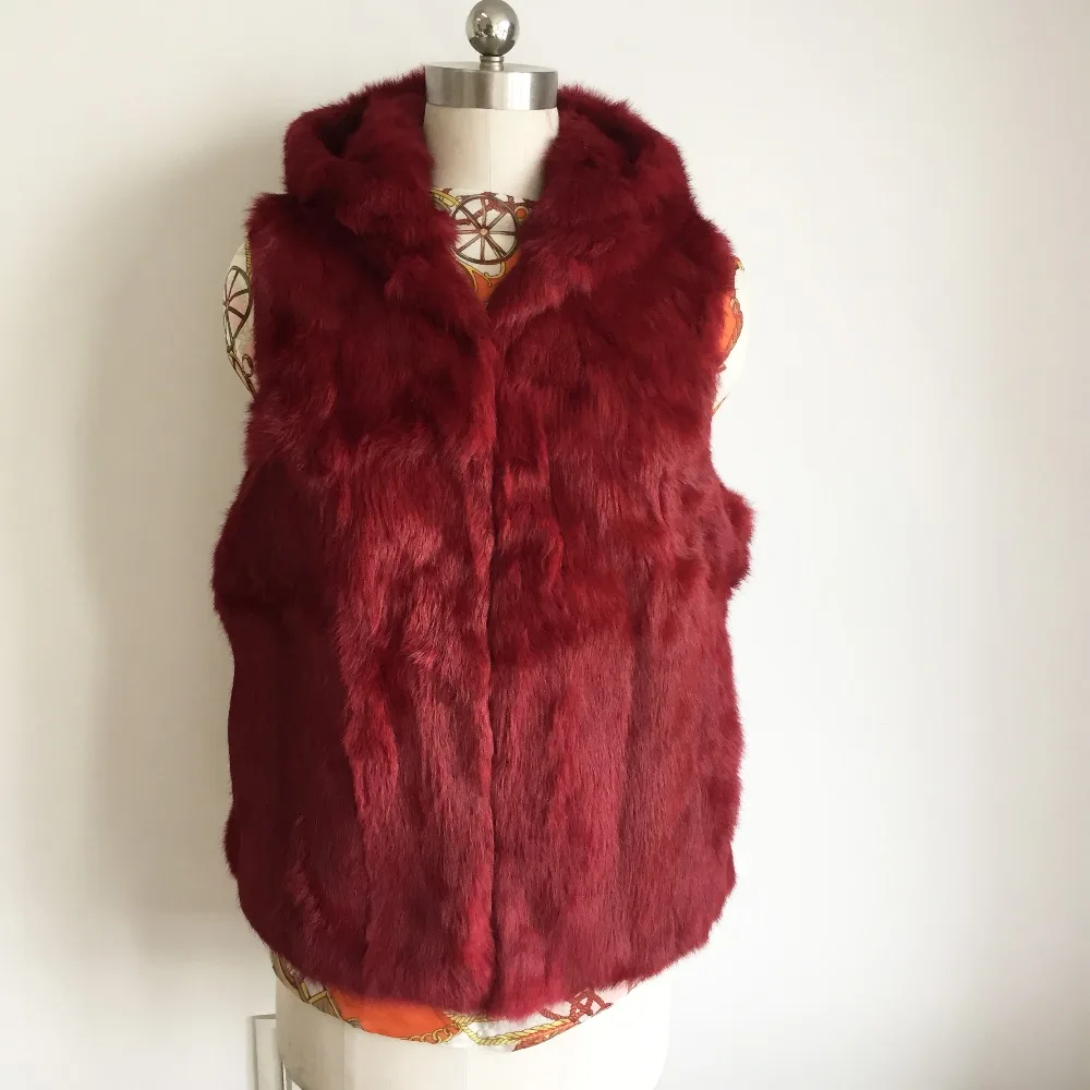 Fur Hood Gilet Fashion Whole Skin Rabbit Fur Vest Top Basic Hot Selling Full Rabbit Fur Waistcoat Hooded Real Fur Vest KSR23
Fur Hood Gilet Fashion Whole Skin Rabbit Fur Vest Top Basic Hot Selling Full Rabbit Fur Waistcoat Hooded Real Fur Vest KSR23