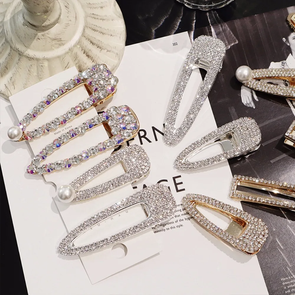 Hair Accessories Crystal Rhinestones Hairpins for Girls Waterdrop Barrette Shiny Geometric Rectangle Hair Clips for Women
Hair Accessories Crystal Rhinestones Hairpins for Girls Waterdrop Barrette Shiny Geometric Rectangle Hair Clips for Women
