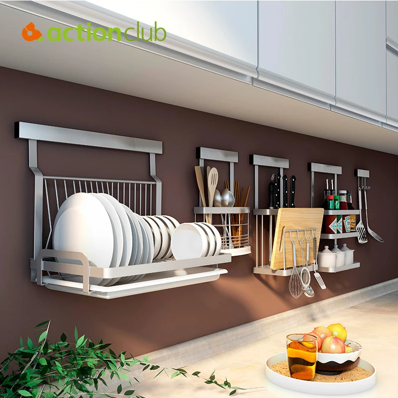 ACTIONCLUB Wall Mounted Kitchen Rack Stainless Steel Kitchen Shelf DIY Cross Tube Kitchen Storage Organizer Tools
ACTIONCLUB Wall Mounted Kitchen Rack Stainless Steel Kitchen Shelf DIY Cross Tube Kitchen Storage Organizer Tools