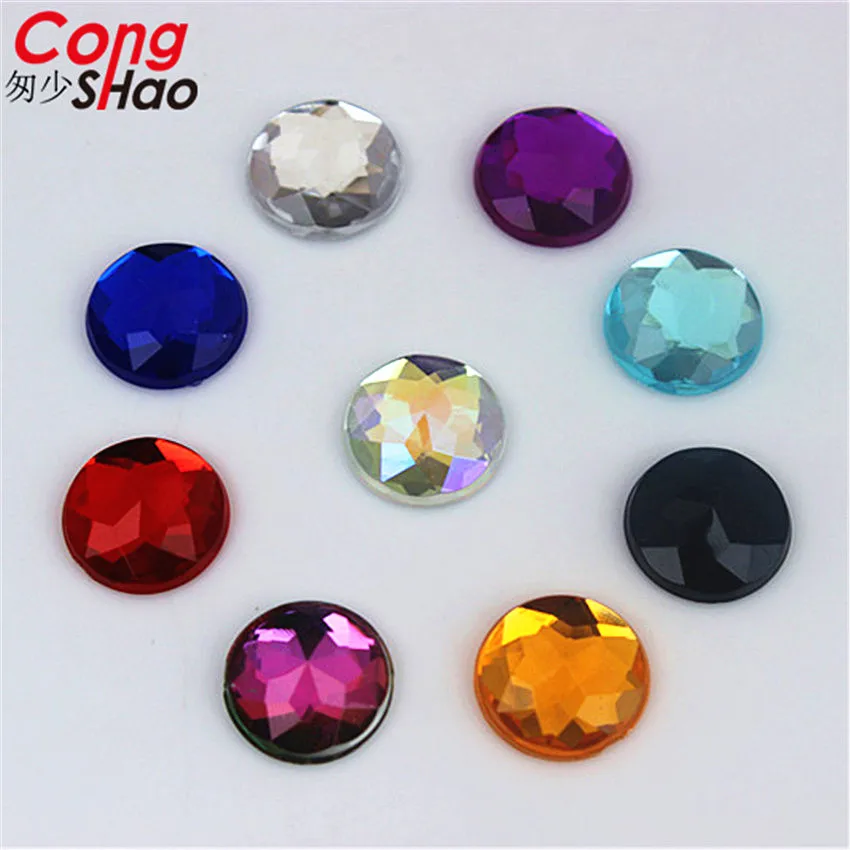 Cong Shao 200Pcs 12mm Round Acrylic Rhinestones applique stones and crystals Flat Back Beads Crafts garment accessories CS91
Cong Shao 200Pcs 12mm Round Acrylic Rhinestones applique stones and crystals Flat Back Beads Crafts garment accessories CS91