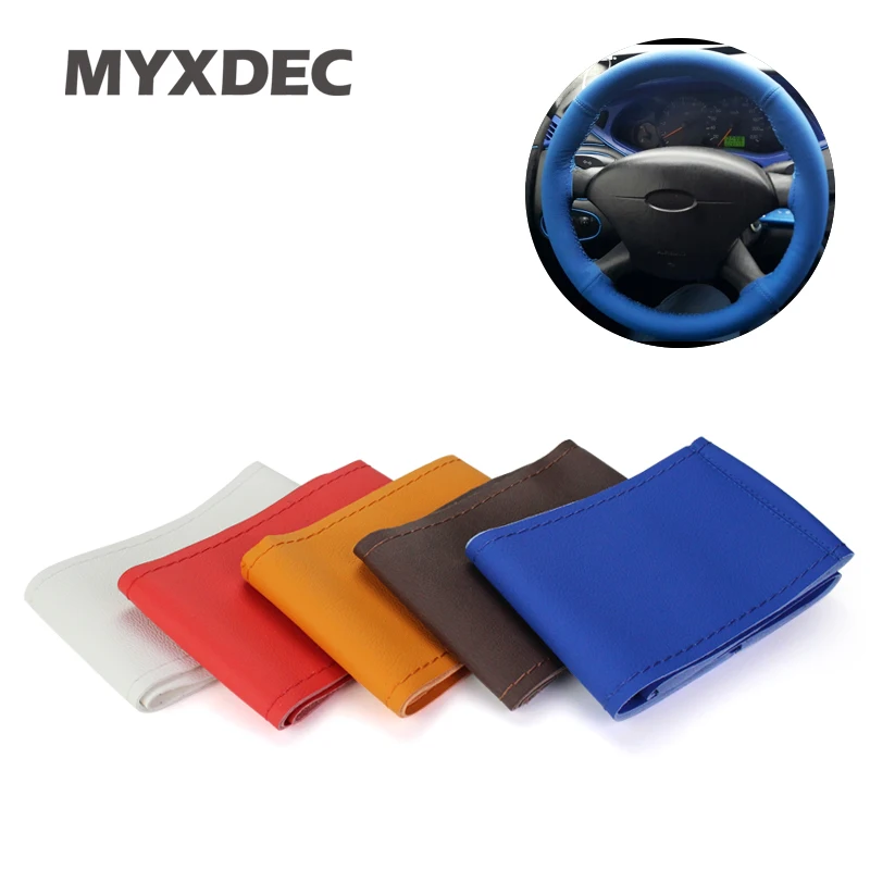 2018 Genuine Leather Steering Wheel Cover Car Styling Accessories Volante Esportivo DIY Handmade Case With Needles and Thread
2018 Genuine Leather Steering Wheel Cover Car Styling Accessories Volante Esportivo DIY Handmade Case With Needles and Thread